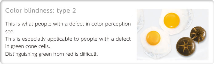 Color blindness: type 2 